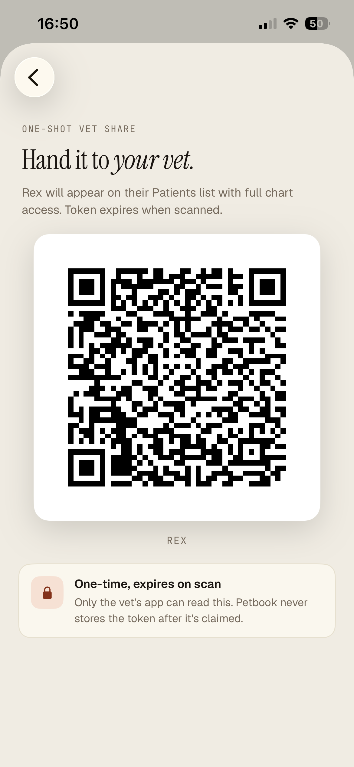 Share your pet with a QR code