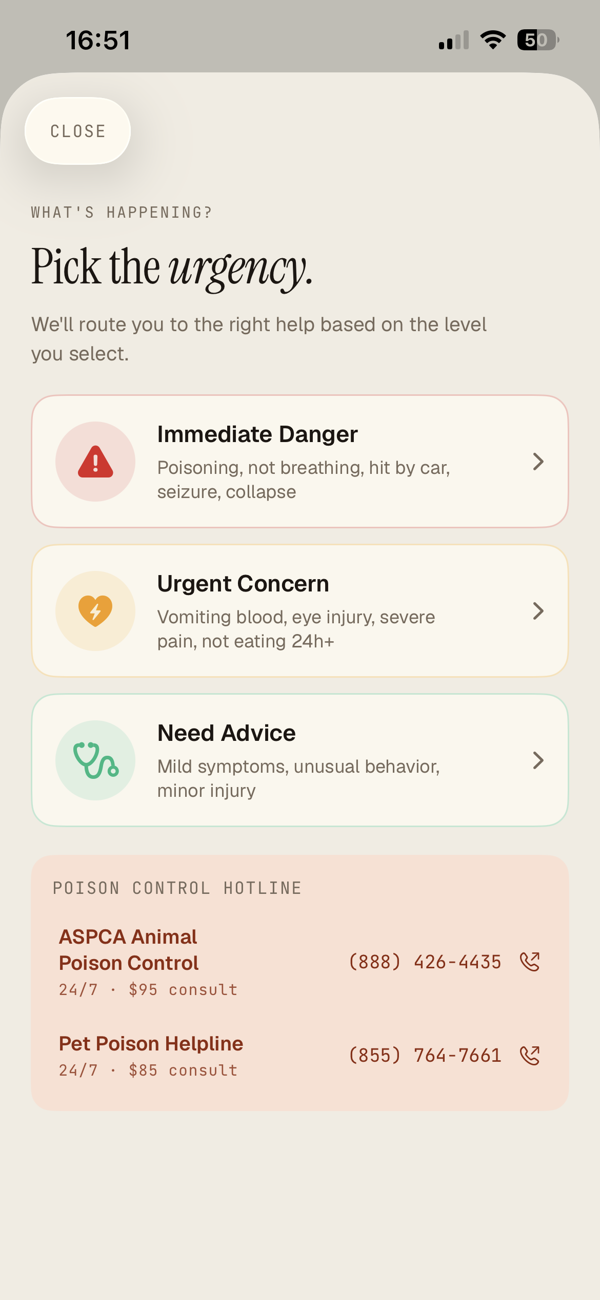 Emergency triage